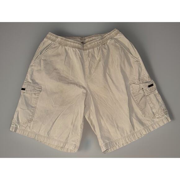 Nike Cargo Shorts Men’s XL Light Khaki Tan Woven Club Elastic Waist 8" Inseam - Picture 4 of 4